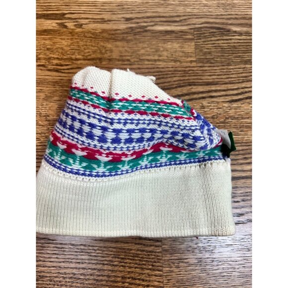 Stowe Woolens 100% Wool Non Itch Hem‎ Intarsia Winter Hat Made in Vermont USA - Picture 5 of 9